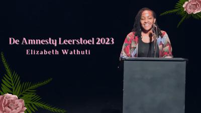 Elizabeth Wathuti wint de Leerstoel 2023 van Amnesty International